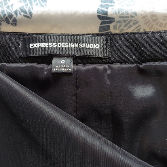 NWOT Express pin strip pencil skirt size 0 - Picture 6 of 7